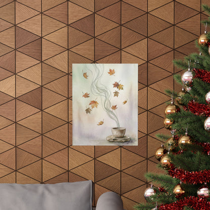 Kanso Incense Smoke Wall Art Print - Japandi Watercolor