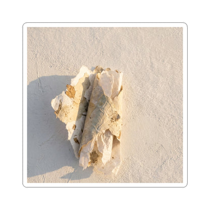 Paper Fold Texture Sticker | Warm Japandi Art