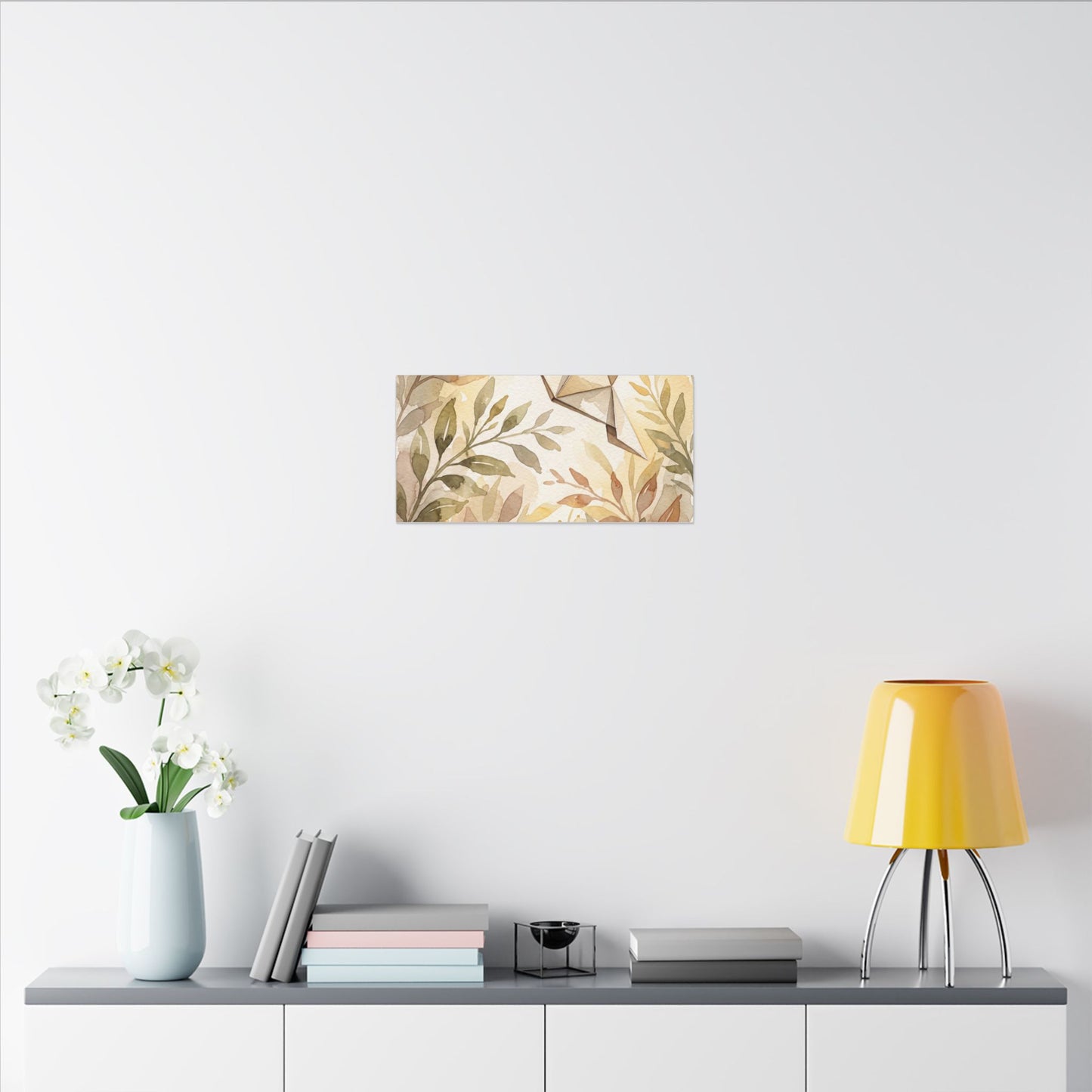 Fukinsei Paper Fold Canvas Art - Japandi Watercolor