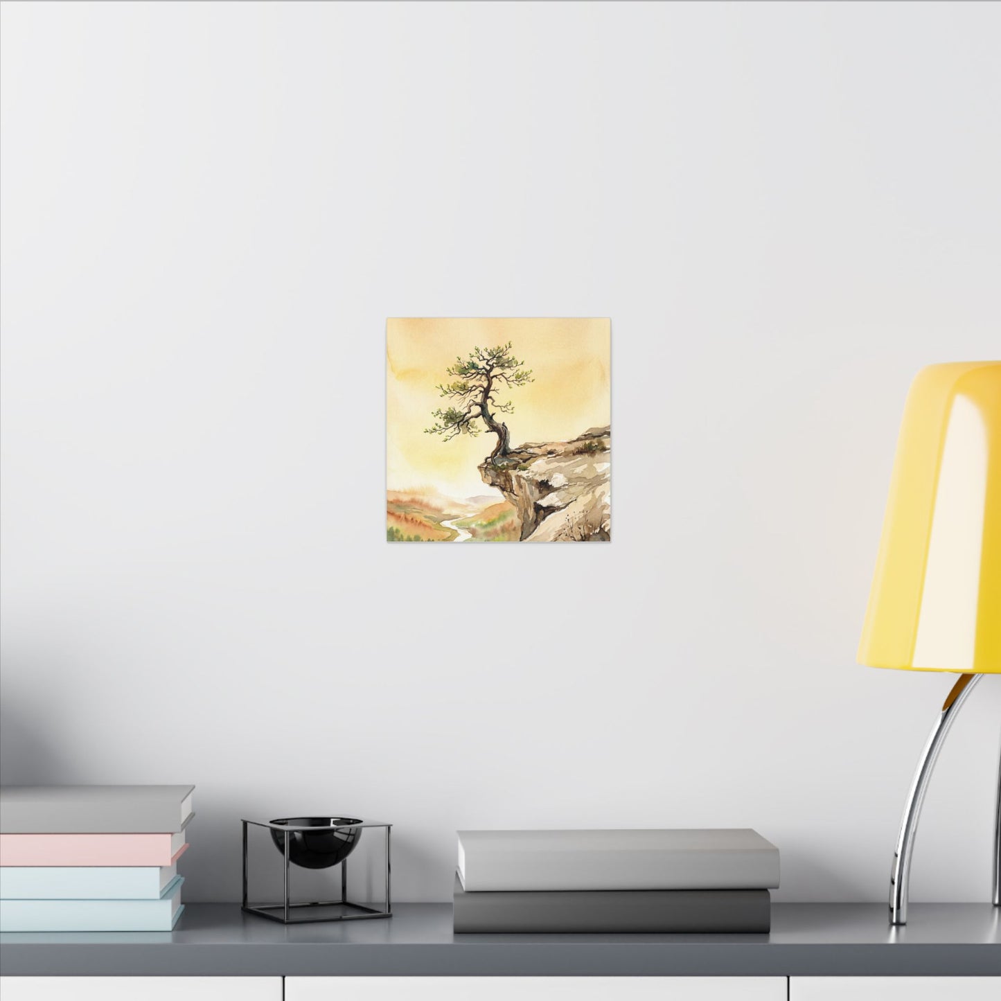 Golden Hour Pine Tree Canvas Art - Japandi Fukinsei