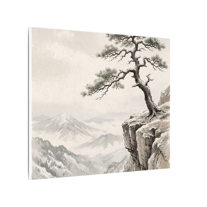 Seijaku Pine Tree Canvas Art - Japandi Japanese Pattern