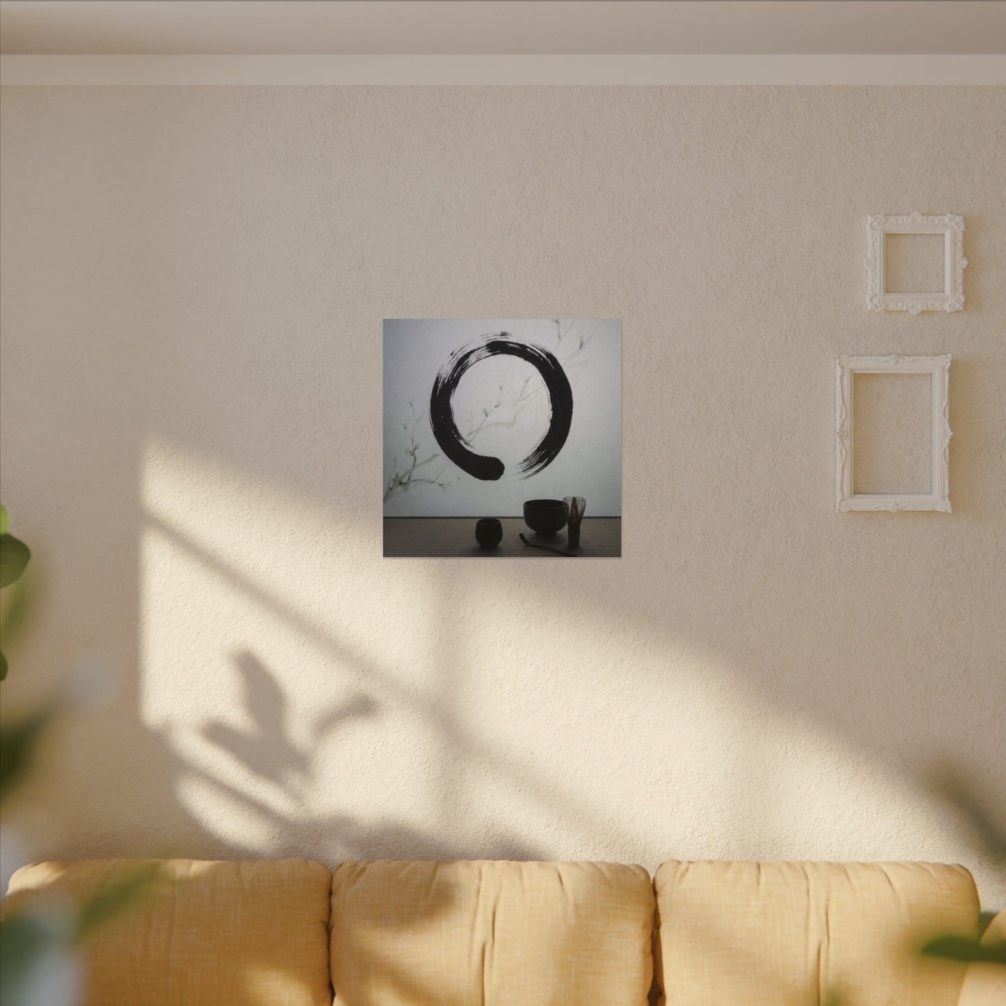 Tea Ceremony Enso Canvas Art | Peaceful Zen Art