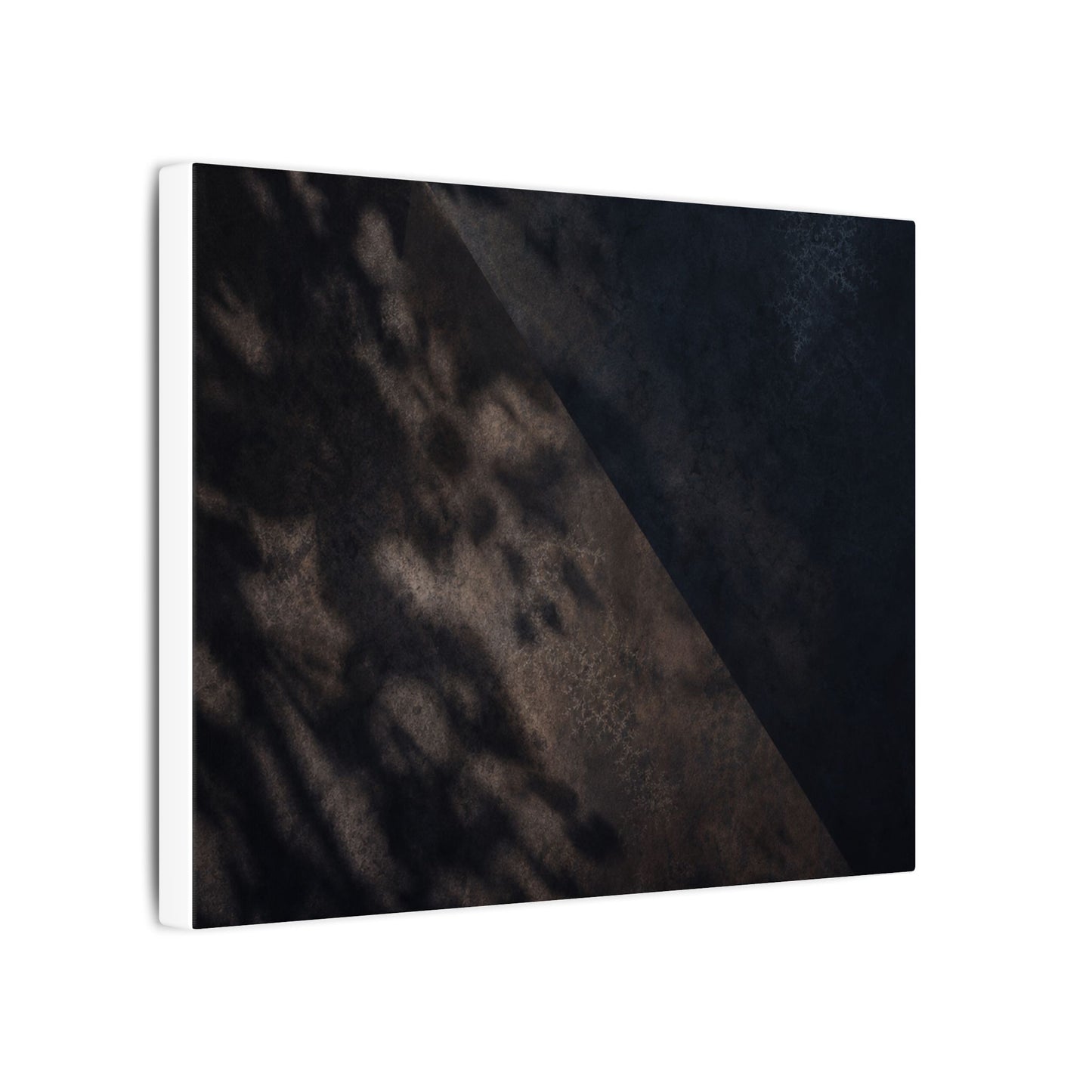 Shadow Play Winter Canvas Art | Dark Japandi Moody Design