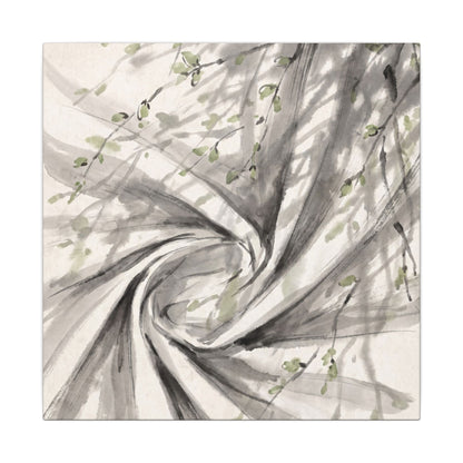Silk Drape Spring Canvas Art | Zen Contemplative Design