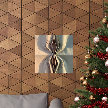 Kanso Paper Fold Wall Art Print - Japandi Minimal Line