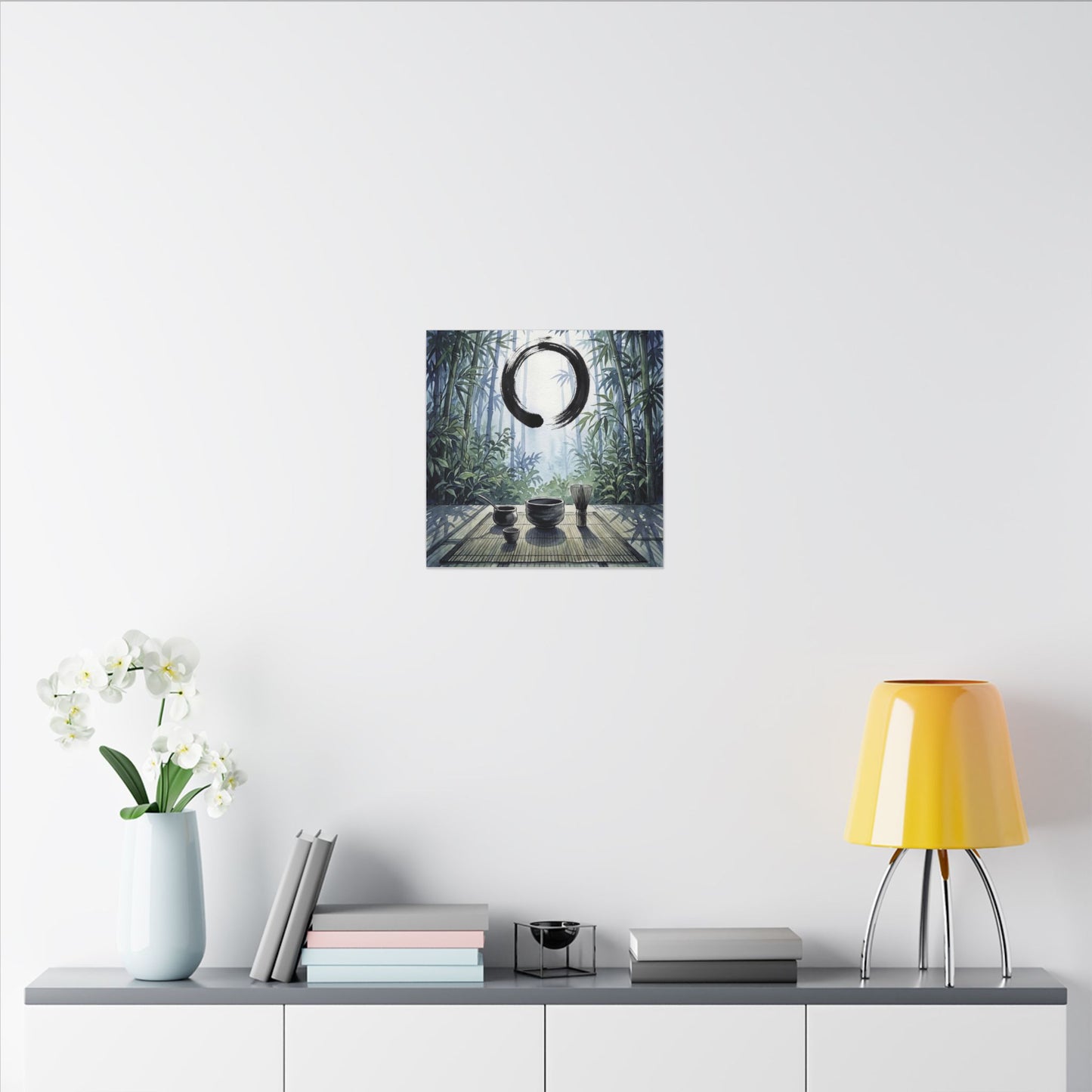 Seijaku Tea Ceremony Canvas Art - Zen Enso