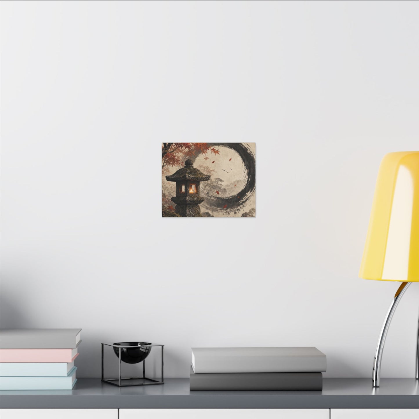 Ma Stone Lantern Canvas Art - Zen Enso