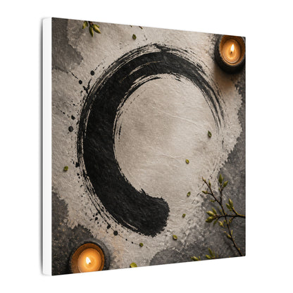 Candlelight Ink Brushstroke Canvas Art - Zen Ma