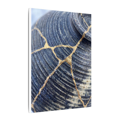 Shibui Water Ripple Canvas Art - Kintsugi Gold Repair