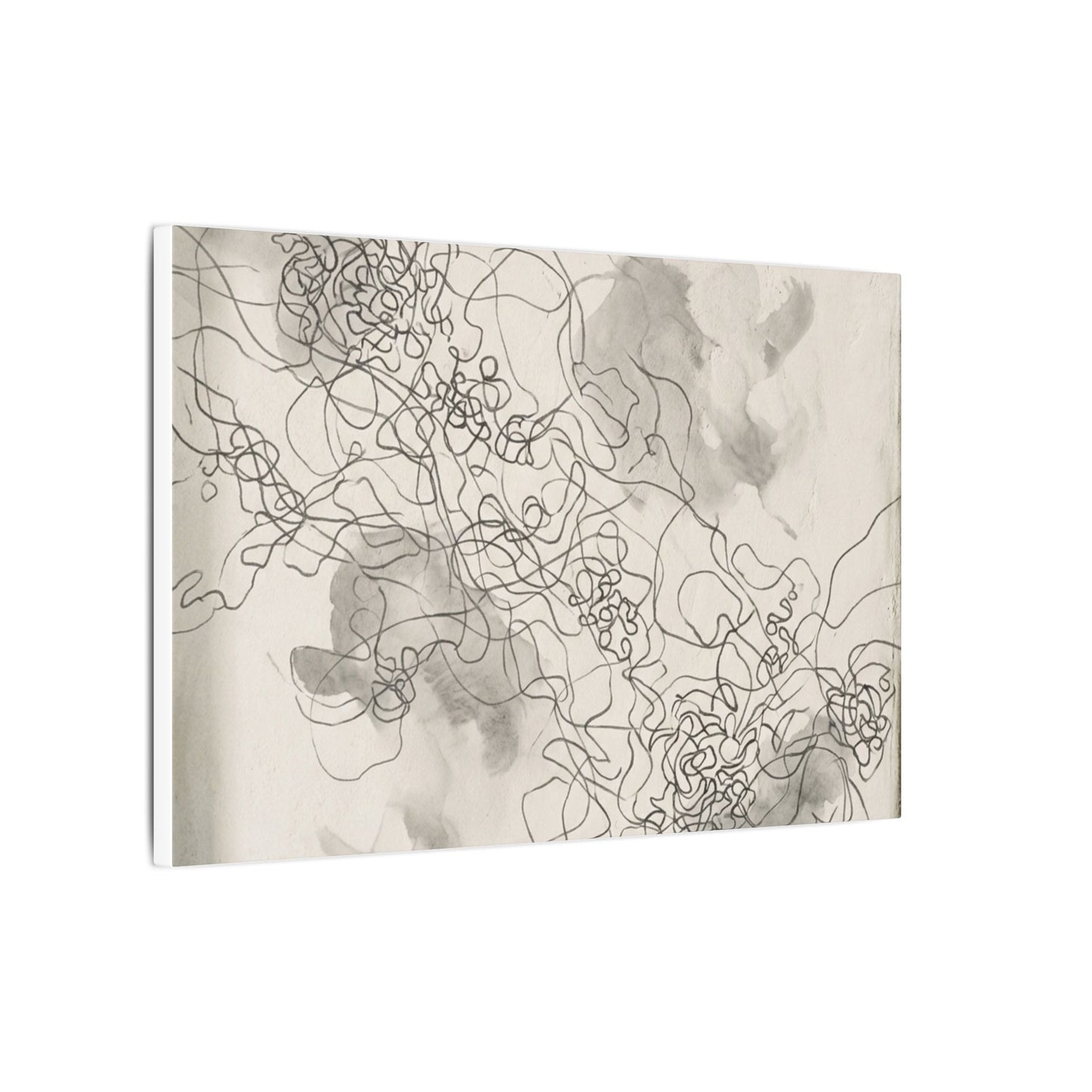 Shadow Play Spring Canvas Art | Dark Japandi Sophisticated Design