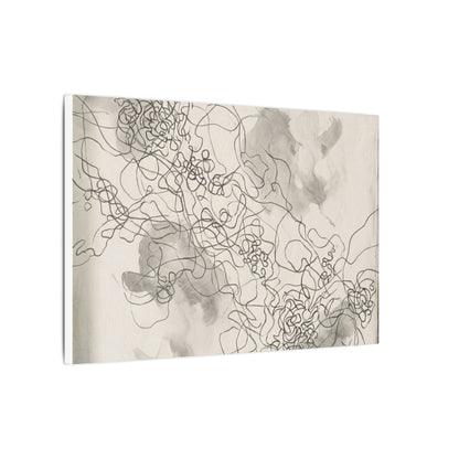 Shadow Play Spring Canvas Art | Dark Japandi Sophisticated Design