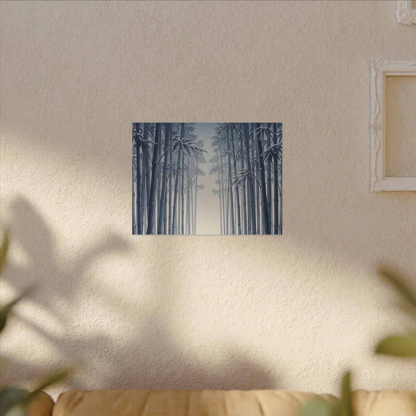 Bamboo Grove Canvas Art | Winter Zen Ukiyo E Inspired Art