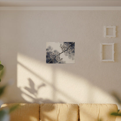 Ma Cherry Blossom Canvas Art - Kintsugi Gold Vein