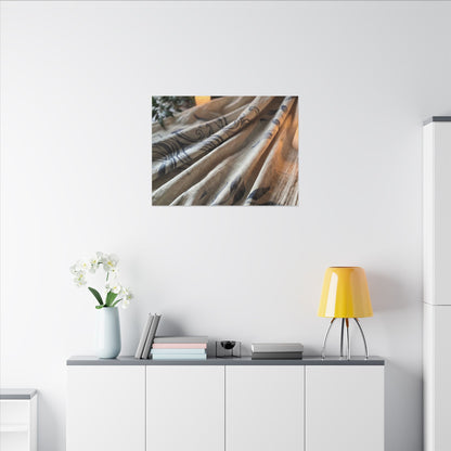 Fukinsei Silk Drape Canvas Art - Japandi Japanese Pattern