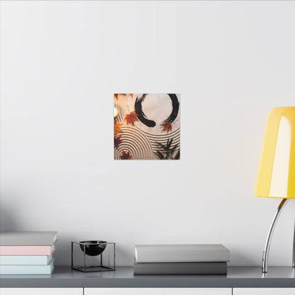 Tranquil Rock Garden Canvas Art - Enso Zen