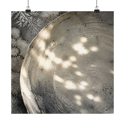 Winter Ceramic Bowl Watercolor Wall Art Print | Cozy Decor