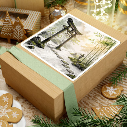 Spring Torii Gate Karesansui Sticker | Tranquil Decor