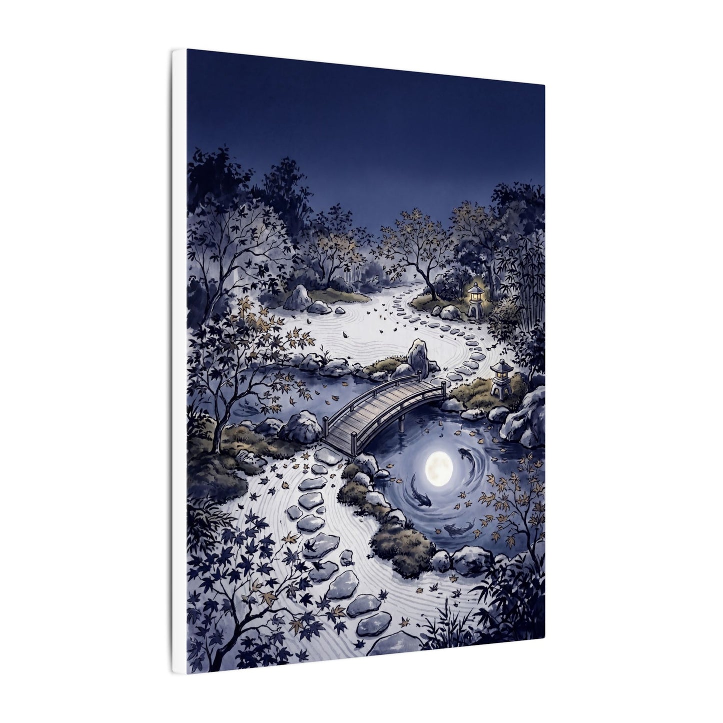 Torii Gate Enso Canvas Art | Contemplative Zen Art