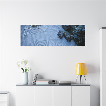 Contemplative Cherry Blossom Canvas Art - Karesansui Zen