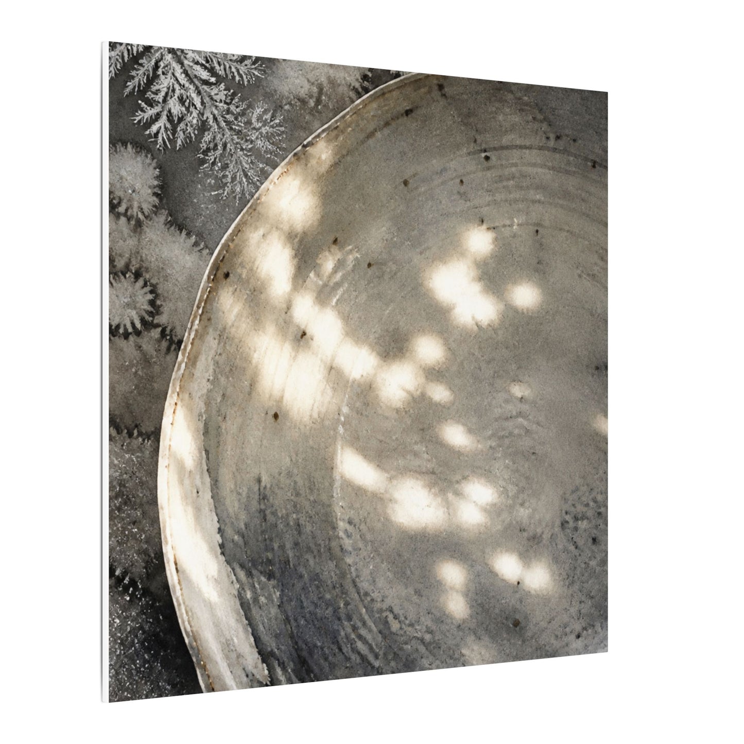 Ceramic Bowl Watercolor Canvas Art | Warm Japandi Art