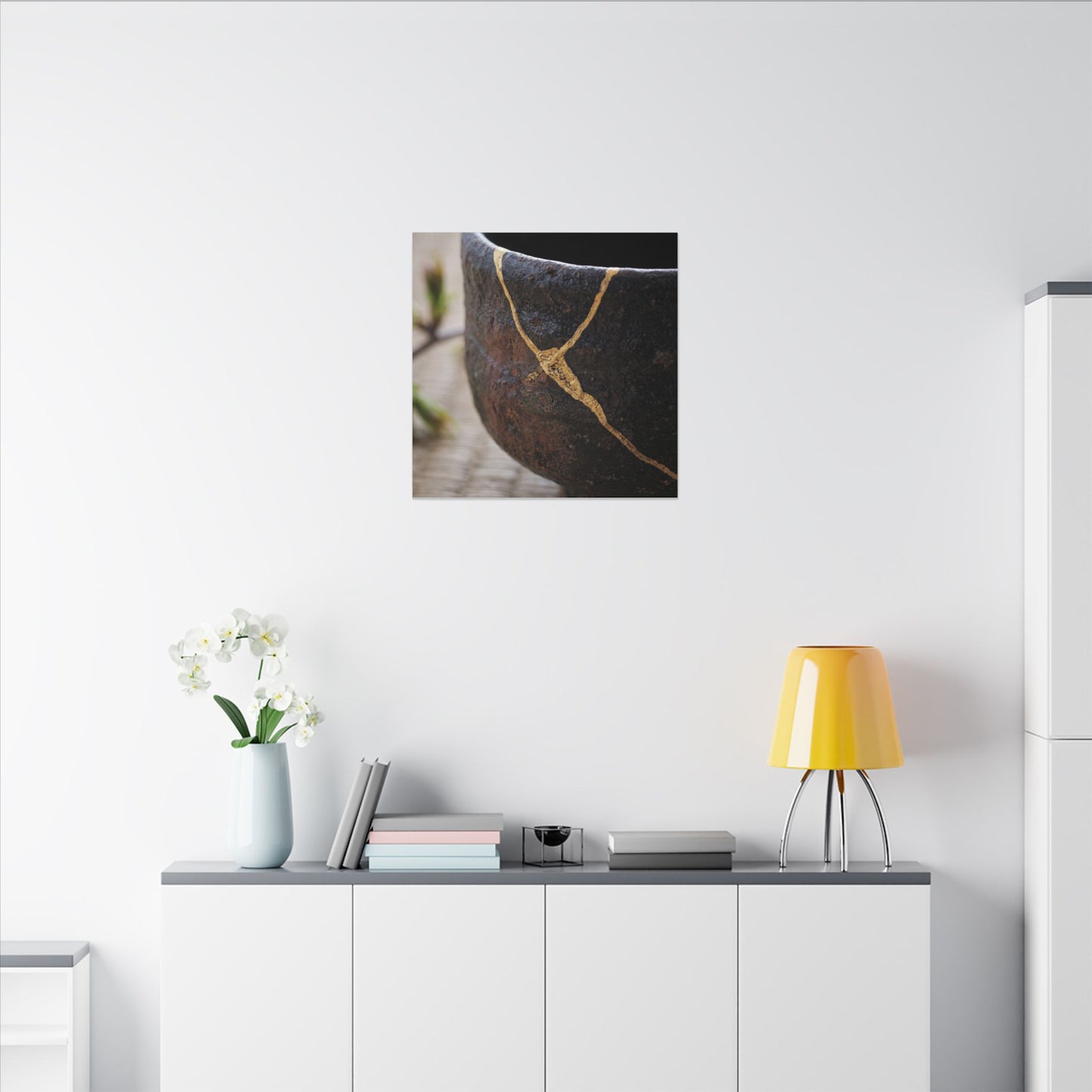Dawn Tea Ceremony Canvas Art - Kintsugi Mono No Aware