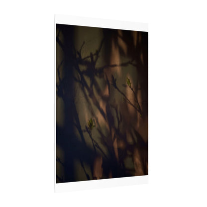 Candlelight Shadow Play Canvas Art - Dark Japandi Shibui