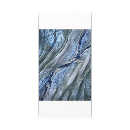 Moonlight Silk Drape Canvas Art - Japandi Mono No Aware