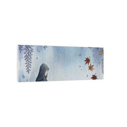 Zen Wisteria in Moonlight | Ukiyo E Inspired Canvas Art