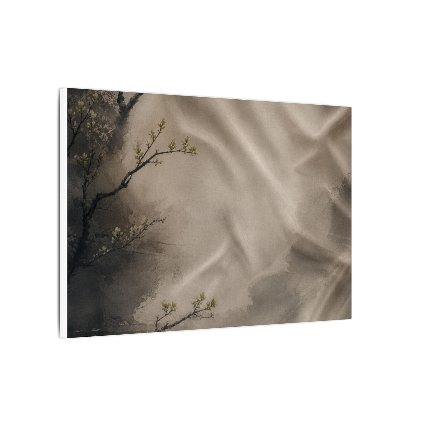 Silk Drape Canvas Art | Spring Japandi Japanese Pattern Art