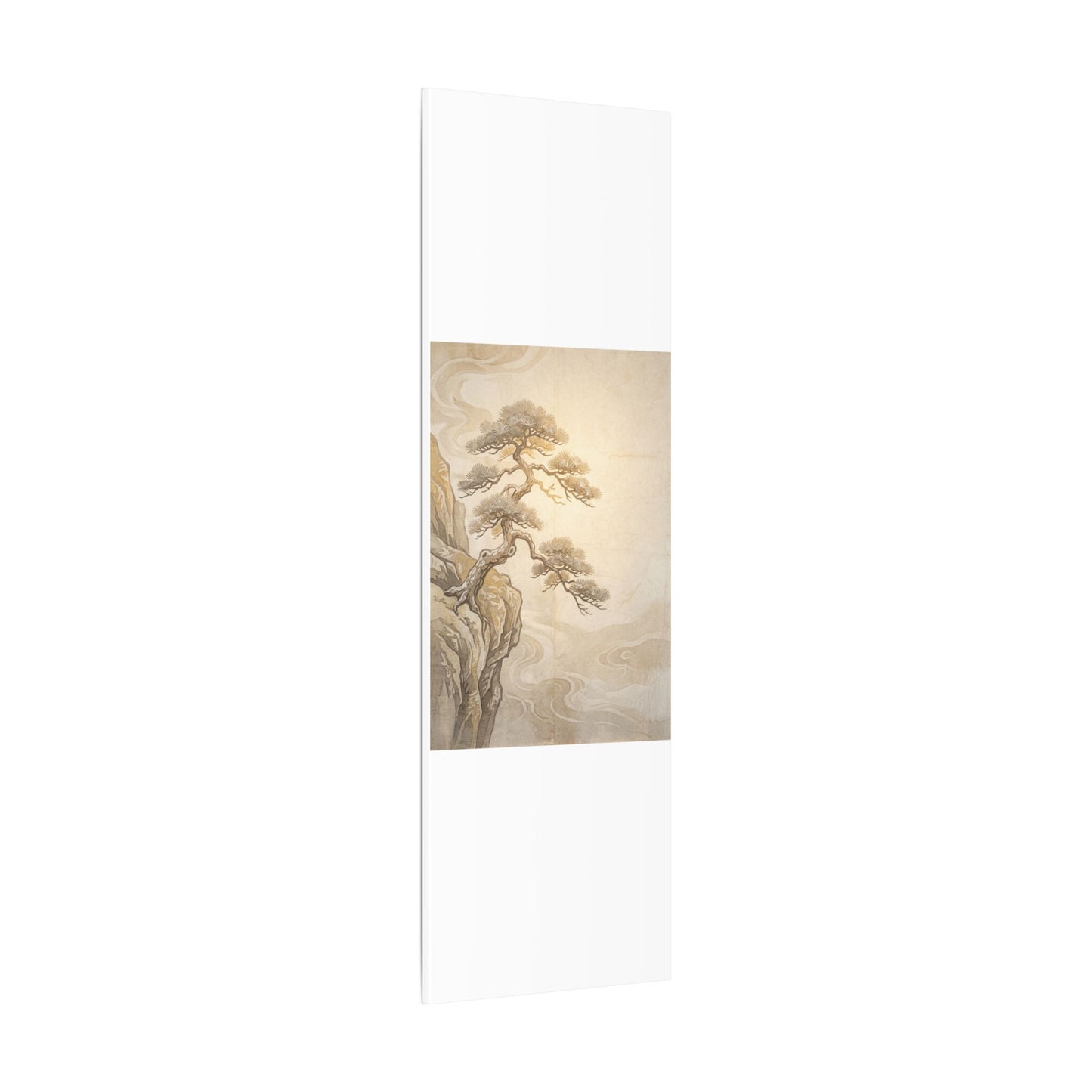 Winter Pine Tree Japanese Pattern Canvas Art | Elegant Decor