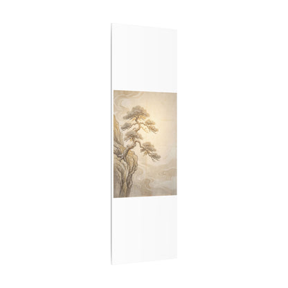 Winter Pine Tree Japanese Pattern Canvas Art | Elegant Decor