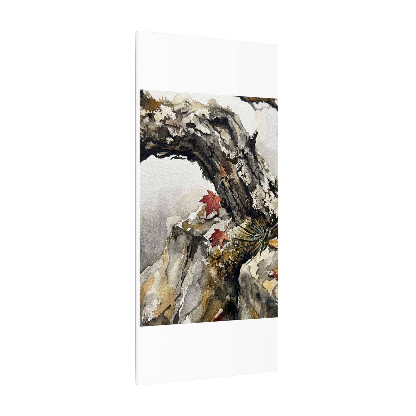 Pine Tree Autumn Canvas Art | Japandi Earthy Design