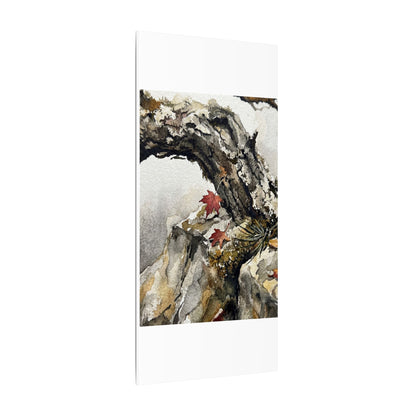 Pine Tree Autumn Canvas Art | Japandi Earthy Design