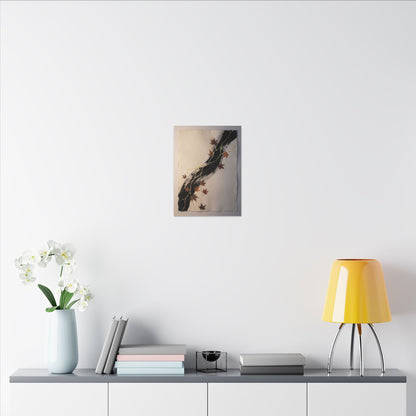 Dawn Ink Brushstroke Canvas Art - Kintsugi Ma