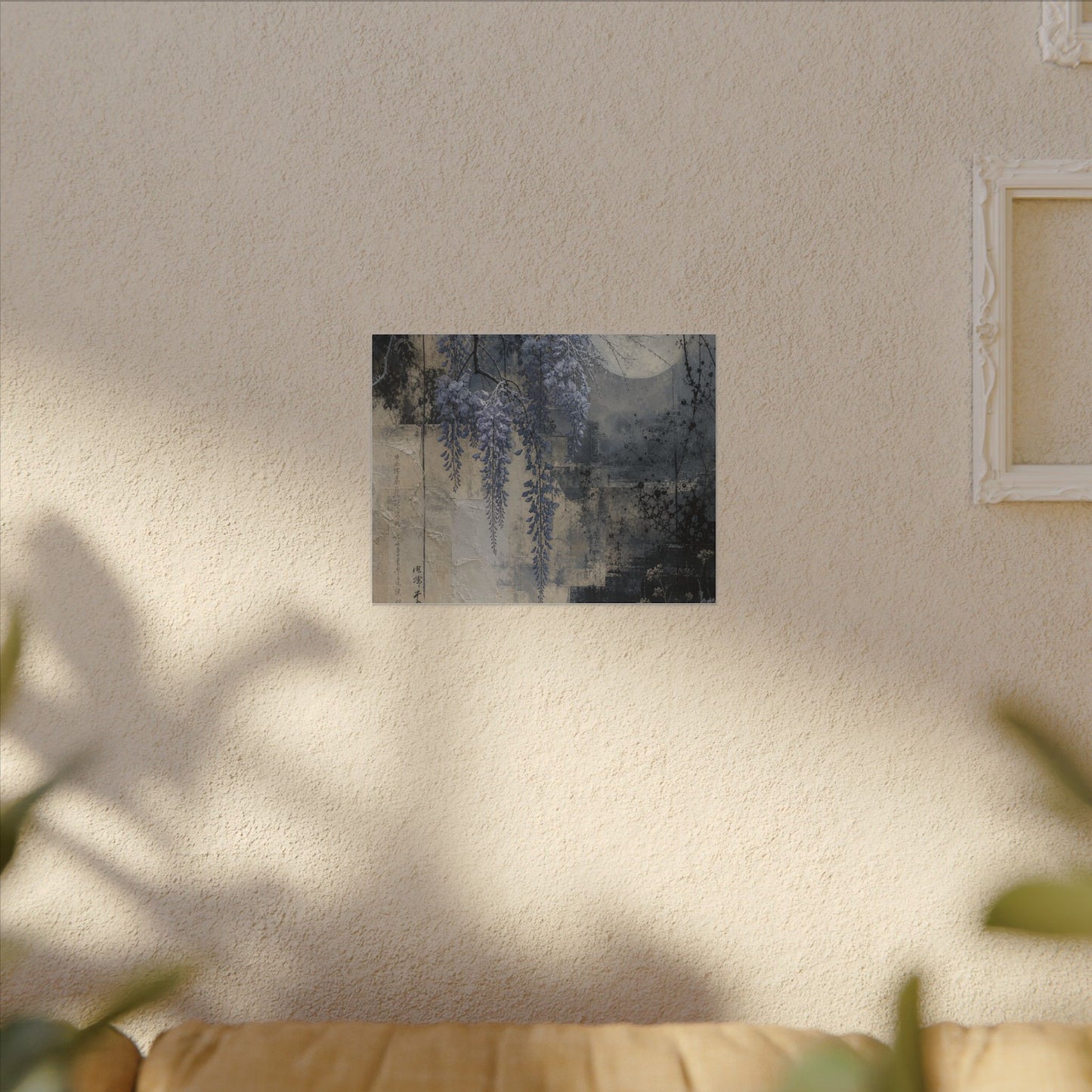 Winter Wisteria Texture Canvas Art | Elegant Decor