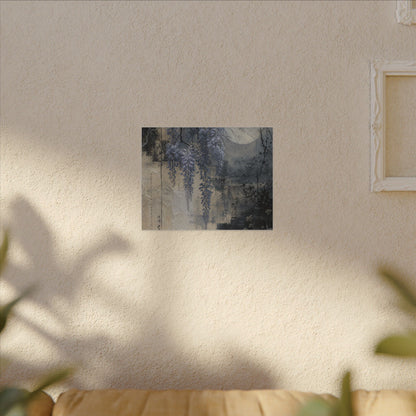 Winter Wisteria Texture Canvas Art | Elegant Decor