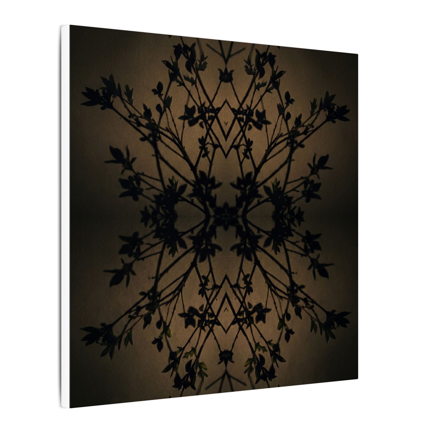 Golden Hour Shadow Play Canvas Art - Dark Japandi Seijaku