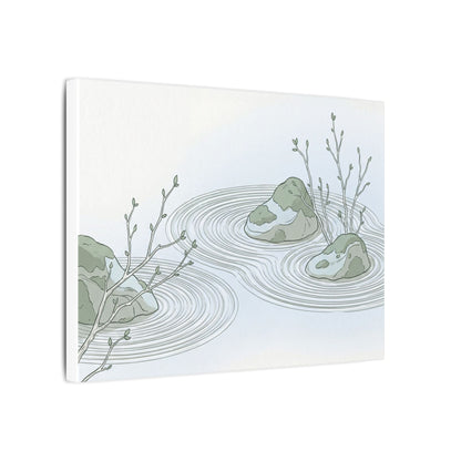 Moonlight Rock Garden Canvas Art - Japandi Ma