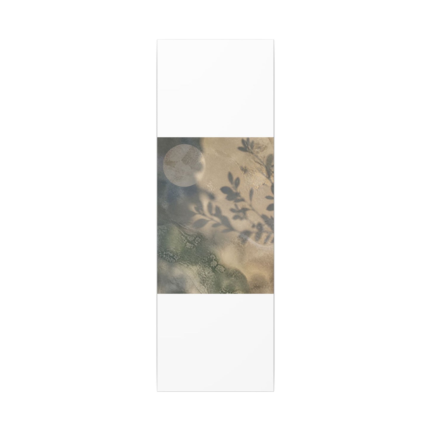 Japandi Shadow Play in Moonlight | Texture Canvas Art
