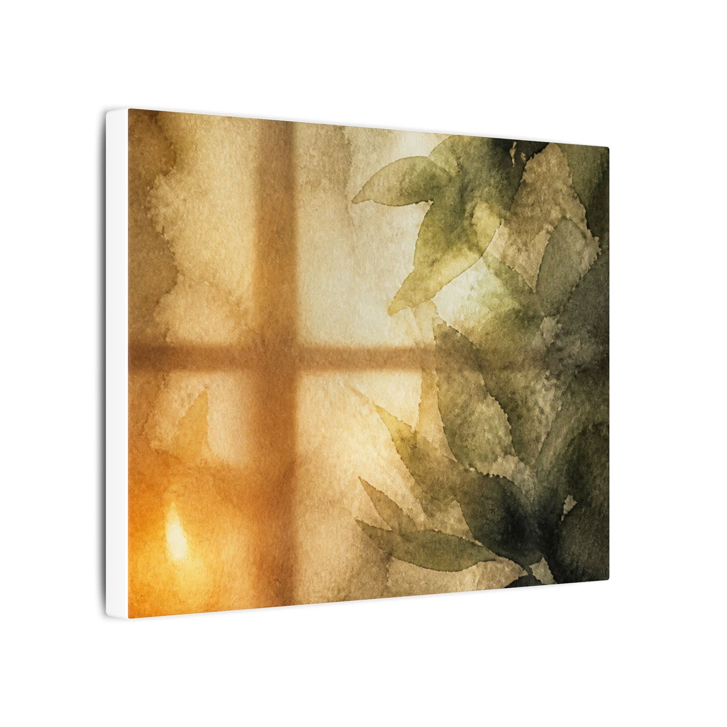 Cozy Shoji Screen Canvas Art - Watercolor Japandi