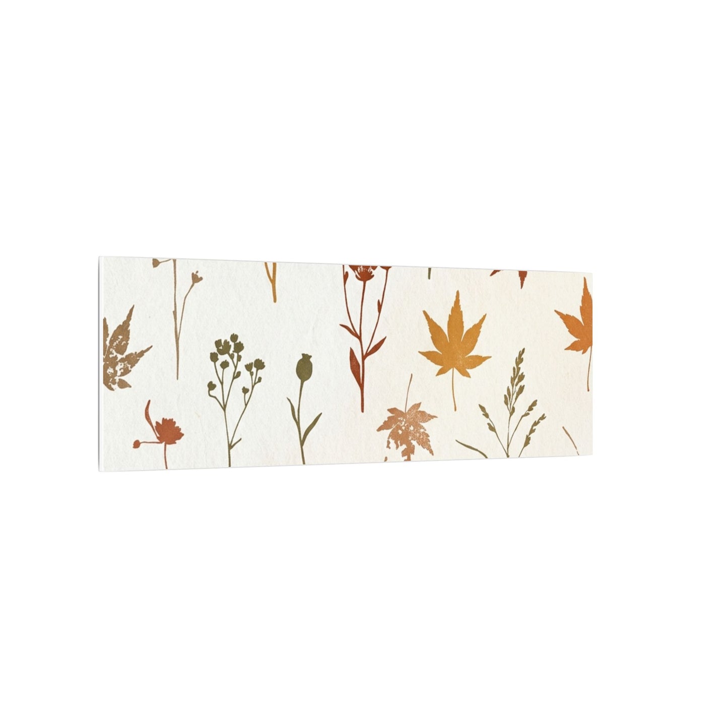 Autumn Dried Flowers Japanese Pattern Canvas Art | Elegant Decor