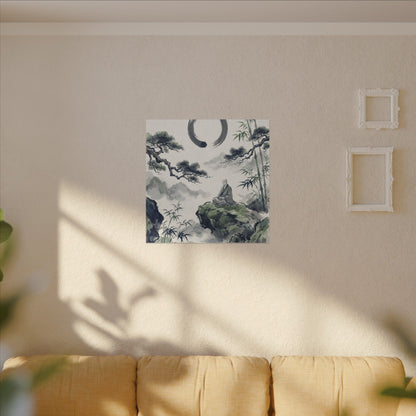 Zen Sumi-e Canvas Art