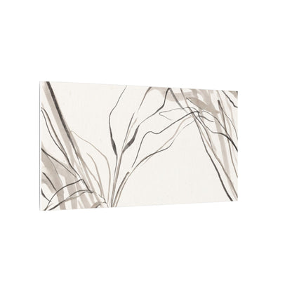 Neutral Shoji Screen Canvas Art - Minimal Line Japandi