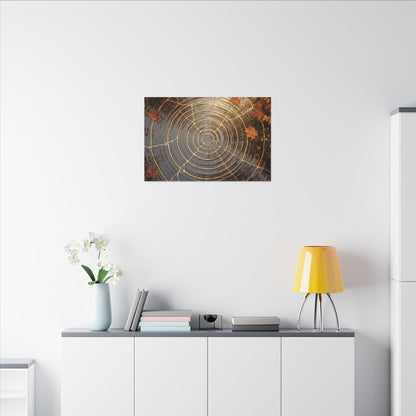 Artful Water Ripple Canvas Art - Gold Vein Kintsugi