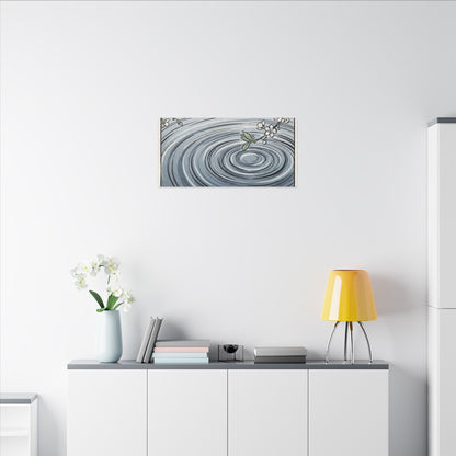 Calm Water Ripple Canvas Art - Ukiyo E Inspired Zen