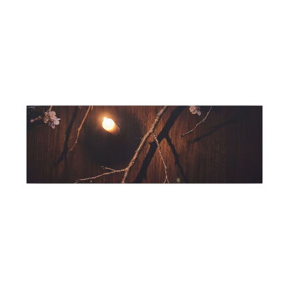 Datsuzoku Cherry Blossom Canvas Art - Dark Japandi Moody Minimal
