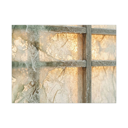 Winter Shoji Screen Watercolor Canvas Art | Elegant Decor Art Print