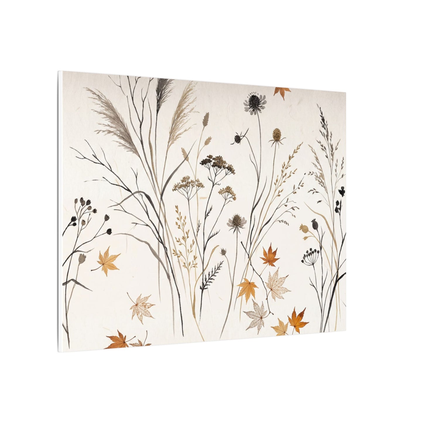 Dawn Dried Flowers Canvas Art - Japandi Kanso