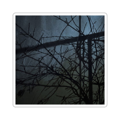 Dark Japandi Shadow Play in Moonlight | Moody Minimal Sticker