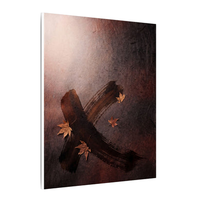 Moody Ink Brushstroke Canvas Art - Moody Minimal Dark Japandi